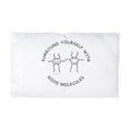 Surround Yourself With Good Molecules" Microfiber Pillowcase - White